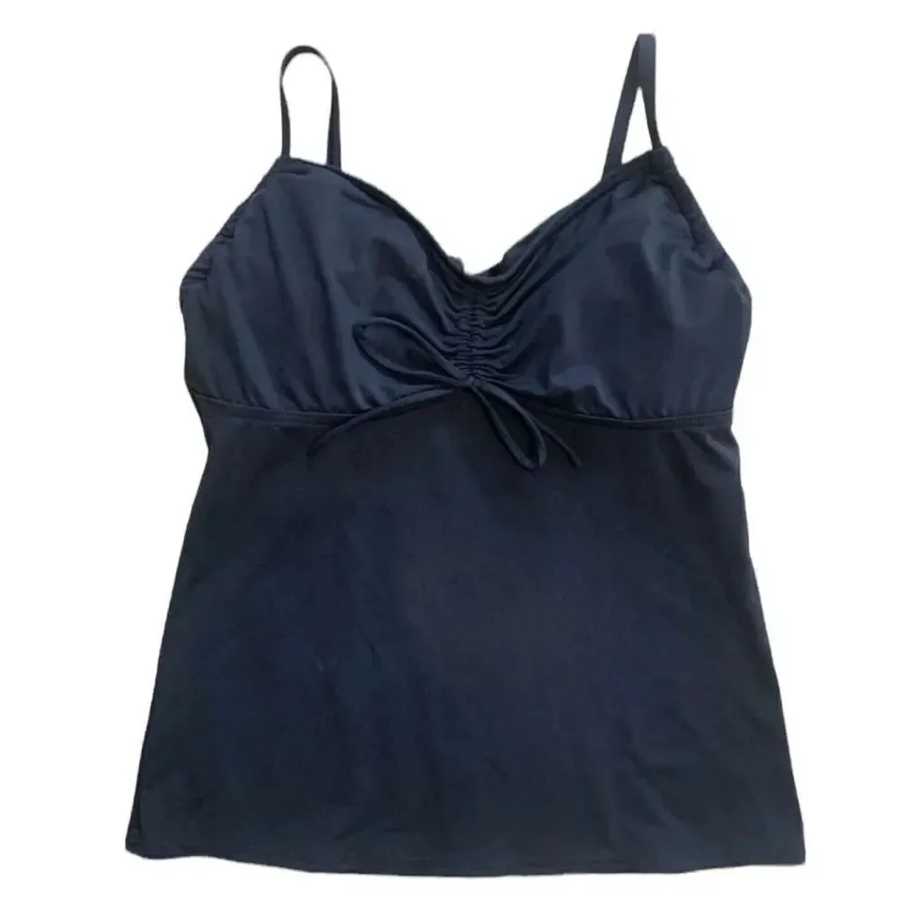 Lands' End Tie Front Tankini size 10